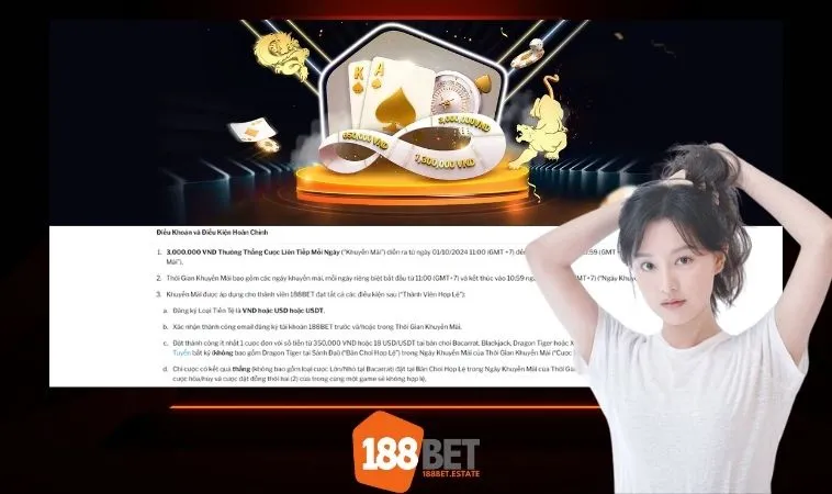 3,000,000 VND Thưởng Thắng Cược Liên Tiếp Mỗi Ngày dành cho ai? 3,000,000 VND Thưởng Thắng Cược Liên Tiếp Mỗi Ngày dành cho ai?